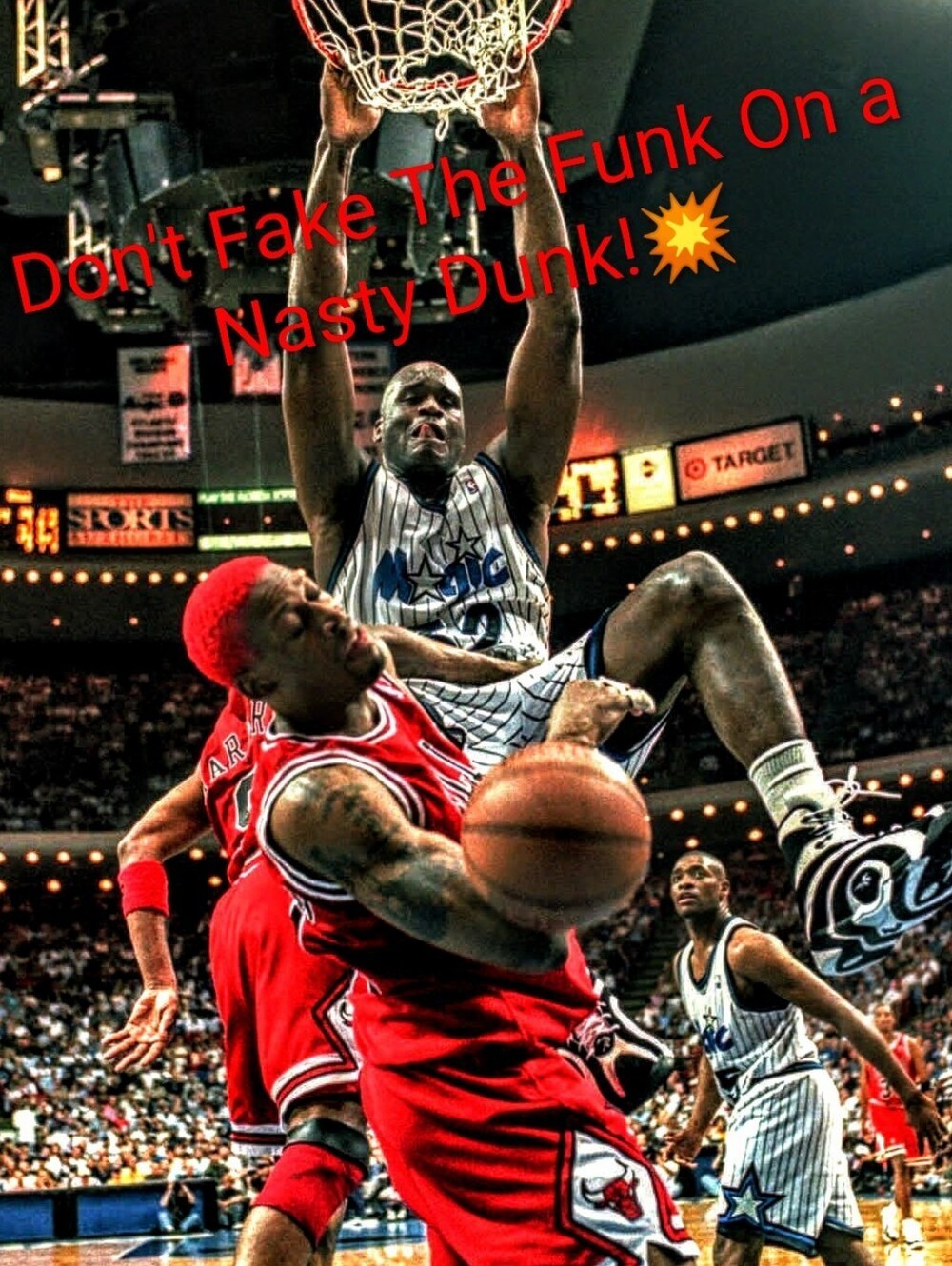 SHAQ 8.5x11 GLOSSY DON'T FAKE THE FUNK ON A NASTY DUNK! 8.5x11 FULL PAGE POSTER!